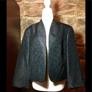 Emanuel Ungaro Black Silk & Cotton Blend Jacket